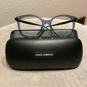 New old stock Dolce & Gabbana semi transparent/iridescent frames